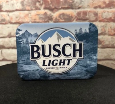 Busch Light Beer Logo - Refrigerator / Toolbox Metal Magnet - Made in America