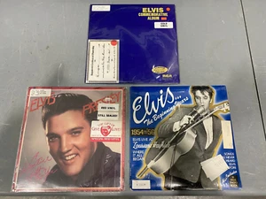 Lot of (3) Rare Sealed ELVIS LPs: Gold Vinyl Commemorative, 50th Anniv Red Vinyl - Bild 1 von 17