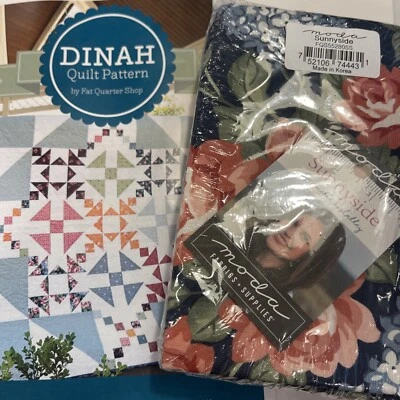 Sunnyside Moda Fabrics By Camille Roskelley 10 Fat Eighths Bundle w/Dinah Patter - Image 1 of 4