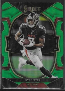 2022 Panini Select Concourse Neon Green Prizm Die-Cut /299 Kyle Pitts #37 - Foto 1 di 2