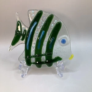 Fused ArtGlass Sonnenfänger in Fischform 5,25”H 4,5”L - Bild 1 von 4