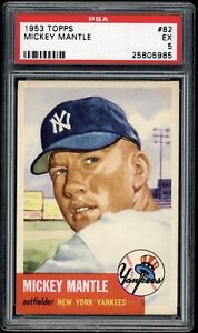 1953 Topps Mickey Mantle #82 PSA 5 Yankees PWCC S TOP 5% EYE APPEAL CENTERED