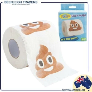 PILE OF POO EMOJI TOILET PAPER Kool face Toilet Paper Brand New - Bild 1 von 10