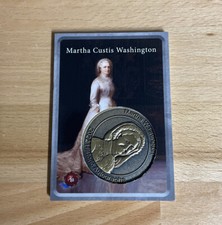 2022 GEORGE WASHINGTON CHRONICLES MARTHA CUSTIS WASHINGTON 2022 COIN CARD