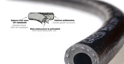 OSCULATI TUBO BENZINA E DIESEL CARBURANTE Ø 8mm al mt NAFTA GASOLIO OMOLOGATO barca