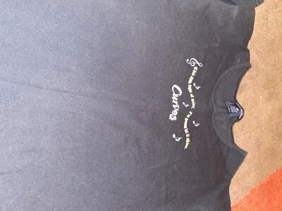 Camiseta Curves Mujer Fitness 100% Algodón Negra Talla Grande L Foto 1 de 4