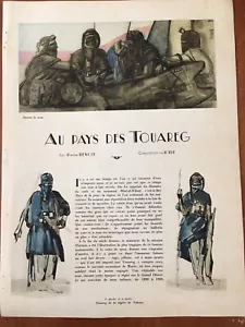 Tuareg People North Africa Illustrated 1938 Au Pays des Touareg-Paul Jouve - Picture 1 of 7