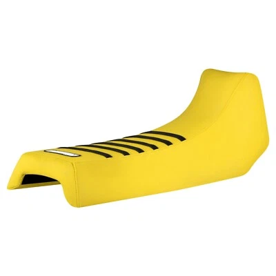 Cubierta de asiento con pinza Yamaha XT 250 350 1984-2000 todo amarillo/negro costillas #284 Foto 1 de 4