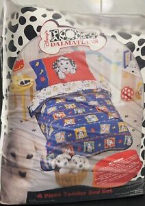 VIntage Disney 102 Dalmatians Toddler Bedding 4 Piece Set W/ Original Packaging