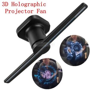 3D Holographic Projector Display 42CM Fan Hologram LED Naked Eye Advertising New