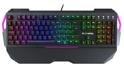 OVER STEEL IRON RGB MECHANICAL GAMING keybord FR LAYOUT - Image 1 of 4