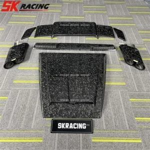 Forged Dry Carbon Bodykit Rear Trunk Roof Spoiler Hoods Panels for Benz W464 G63 - Picture 1 of 49