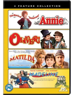 Annie/Oliver/Matilda/Madeline DVD (2015) Aileen Quinn, Huston (DIR) cert PG 4 - Image 1 of 2