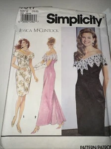 SIMPLICITY 7817 Dress Variations Bridal Wedding Fishtail Pleats 16-20 UNCUT HTF - Picture 1 of 4