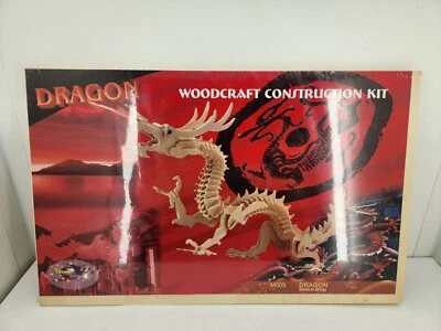Kit de construção Dragon Woodcraft cais chinês 3D quebra-cabeça de madeira adultos crianças 7+ - Imagem 1 de 4