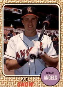1993 Baseball Card Magazine '68 Topps Style #SC81 J.T. Snow Angels - Picture 1 of 2