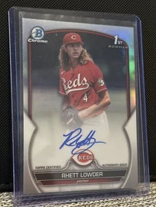 2023 Bowman Draft Chrome 1st Auto Refractor #CDA-RLO Rhett Lowder #329 /499 - Foto 1 di 12