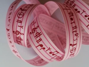 2 meters - 23mm Grosgrain Ribbons – Music - Picture 1 of 1