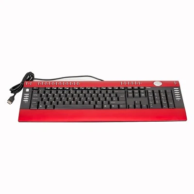 Saitek QWERTY Multimedia USB keyboard, Ergonomic Slimeline,  Built in Wrist rest - Image 1 of 3