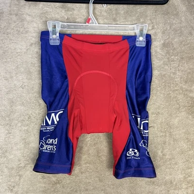 Pantalones Cortos de Ciclismo Pactimo Para Hombre Medianos Acolchados Rojo Azul Pantalones Cortos de Ciclismo Foto 1 de 4