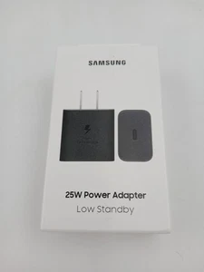 Samsung 25W Power Adapter USB-C Charger EP-T2510NBEGUS GaN PPS Black Super Fast - Picture 1 of 6