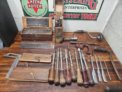 K351- Herramientas y piezas antiguas para carpintería Foto 1 de 4