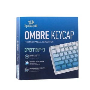 Redragon A134 Gradient Color Ombre Blue KeyCaps, 104 Keys Standard Doubleshot PB - Picture 1 of 7