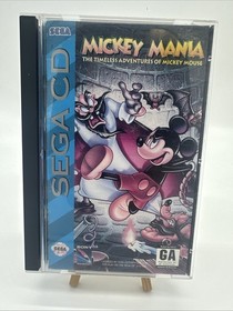Mickey Mania: The Timeless Adventures of Mickey Mouse Sega CD 1994 Manual + Reg
