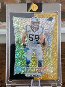 2024 Panini Prizm Deca Luke Kuechly #48 Black Gold Shimmer Prizm /8 - Picture 1 of 3