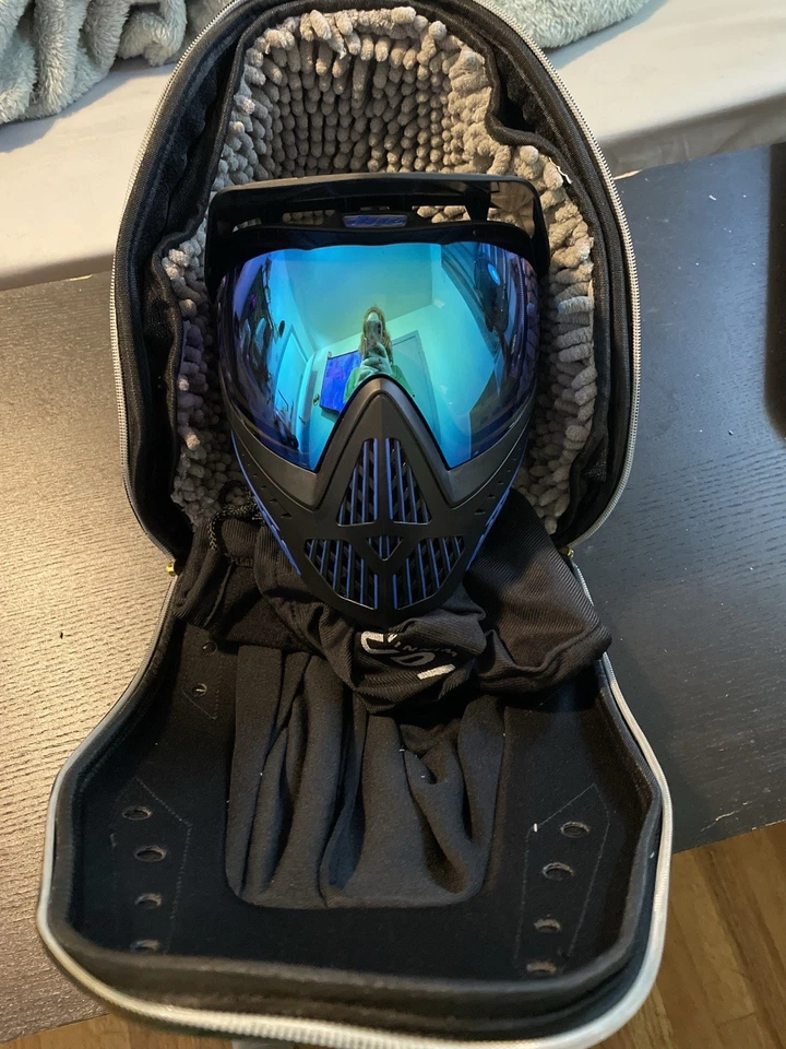 Máscara de gafas térmicas de paintball VIRTUE Vio Ascend - negra/azul Foto 1 de 1