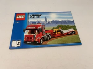 LEGO CITY: Wind Turbine Transport (7747) Manual Only - Picture 1 of 2