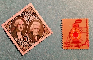 SCOTT # 1612 & 2592 - SET MIT ZWEI GEBRAUCHTEN BRIEFMARKEN FÜR 5,00 $ - SEHR GUTER ZUSTAND - Bild 1 von 4