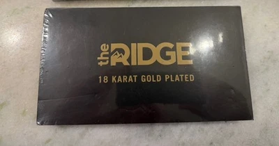 RIDGE WALLET 18K GOLD BUNDLE CASH STRAP + MINEY CLIP NEW IN BOX SEALED SOLD OUT - Image 1 of 3