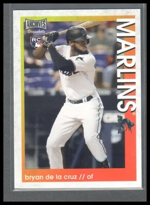 2022 Topps Archives Snapshots #48 Bryan De La Cruz - Image 1 of 2