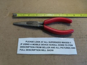 SNAP ON 96BCP 7" NEEDLE NOSE PLIERS RED CUSHION GRIP HANDLE GREAT CONDITION - Picture 1 of 1