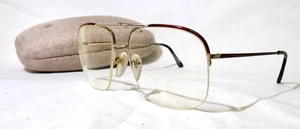 Marco de gafas Tura, Japón Vintage Mod 430 60-18 dorado y tort medio borde gafas - Imagen 1 de 10