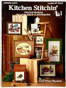 1979 Leisure Arts Kitchen Stitchin' 157 Counted Cross Stitch Pattern Book 16320 - Bild 1 von 2