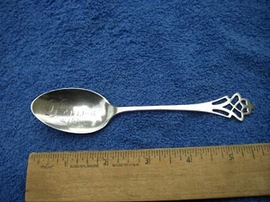 Good DENISON, IOWA Sterling SOUVENIR SPOON-Lunt PYNCHON-Dated 1909-NR - Picture 1 of 5