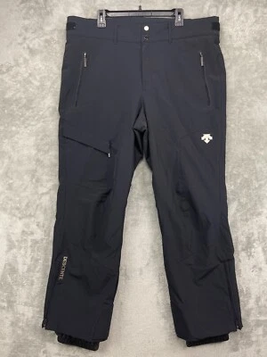 Pantalones de nieve para hombre Descente 42/3XL negros impermeables aislados D6-8121 Foto 1 de 4
