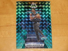 2022-23 Panini Mosaic Choice Fusion Green Prizm #59 Jaren Jackson Jr 12/21