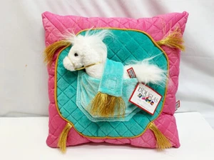 New Douglas Pink Girl's Room Pillow Pocket With Stuffed White Horse - Picture 1 of 1