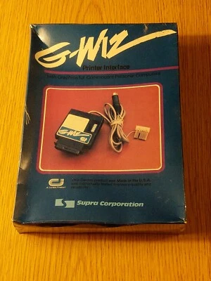 Vintage Cardco Supra G-Wiz Printer Interface w/ Graphics For Commodore, NoS - Image 1 of 4