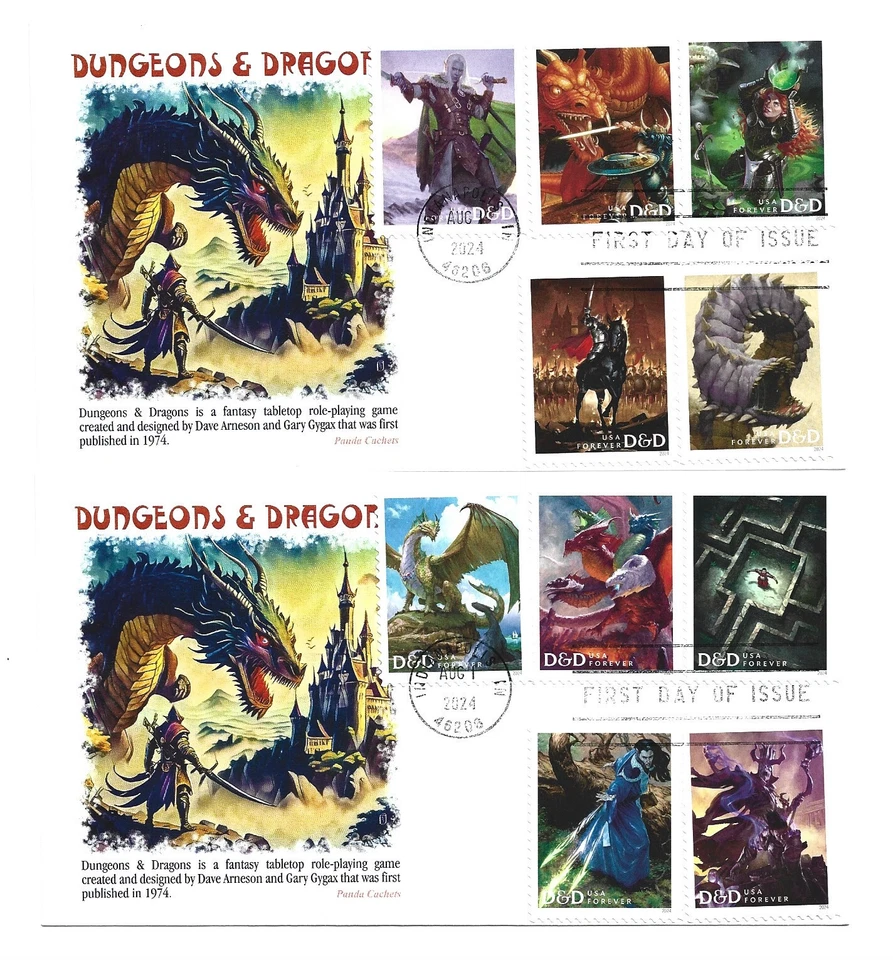 5909-18 Dungeons & Dragons on two Panda, FDCs - Image 1 of 1