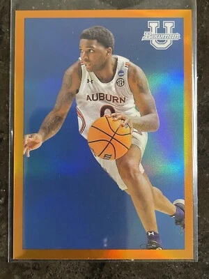 2023 #09B-24 KD Johnson Bowman University Chrome 1st 2009 /25 Orange - Image 1 of 2