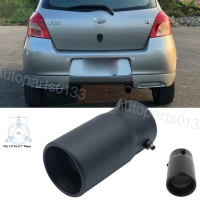 For Toyota Yaris Car Exhaust Pipe Rear Tail Throat Muffler Stainless Steel Foto 1 de 4