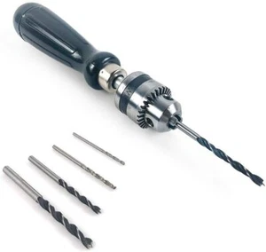 Brocas manuales QWORK Pin Vise, juego de micro mini brocas giratorias, ideal - Imagen 1 de 4