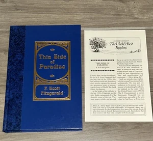 This Side Of Paradise F Scott Fitzgerald World's Best Reading HC Book & Insert - Picture 1 of 19