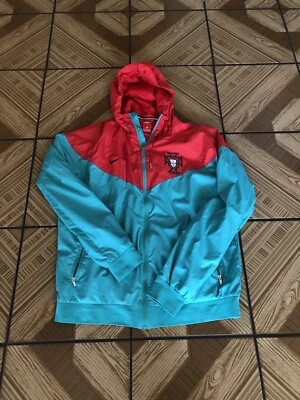 Chaqueta Nike Portugal Windrunner Para Hombre - Roja/Verde Talla Grande Usada en Excelente Condición Foto 1 de 4