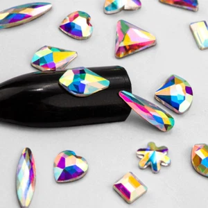 Multi-style Abnormity Nail Art Rhinestones Glitter Gems 3D Tips DIY Decoration - Picture 1 of 50