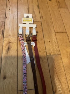 Cat & Jack Girls 3-Pack Multicolor Floral Belts Size Large (32 Inches) - Picture 1 of 2